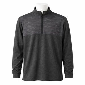 Size XL Levelwear Men’s 1/4 Zip Performance Golf Pullover Long Sleeve Shirt Gray